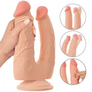 Bendable Double Penetrator - Dubbeldong med "Rörlig Hud"