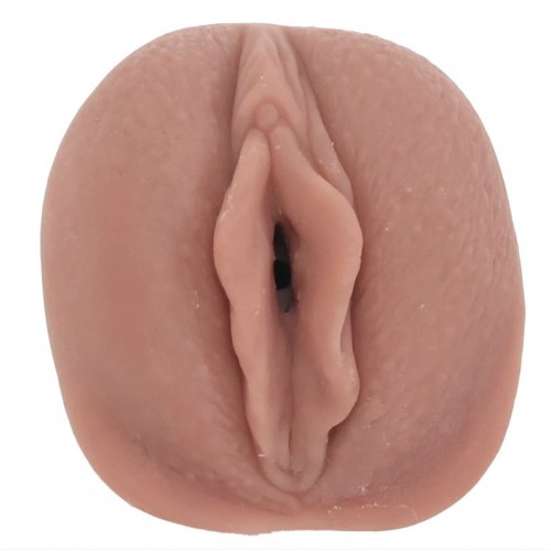 NS Novelties Anita Pussy & Mouth Stroker mörk hudton – dubbelsidig lösfitta och munstroker i realistisk TPE