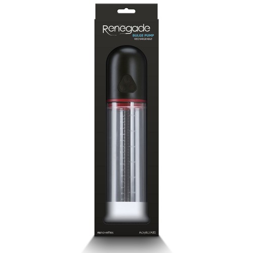 NS Novelties Renegade Bulge vibrerande automatisk penispump i svart med silikonhylsa – 3 suglägen och 3 vibrationslägen