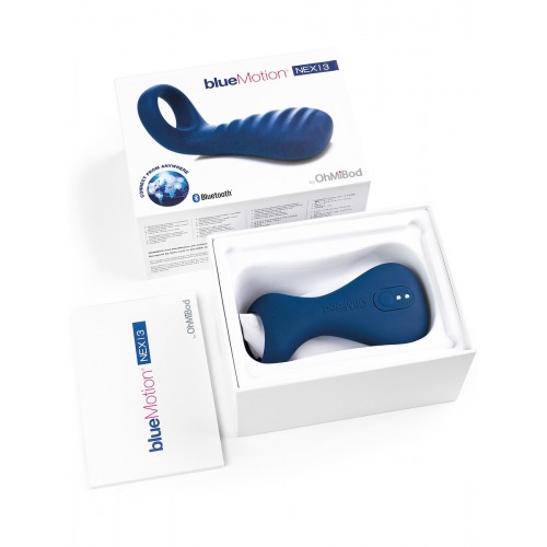 OhMiBod blueMotion NEX3 appstyrd vibrerande parring i mjuk silikon med Bluetooth och 4 vibrationslägen – penisring för par med klitorisstimulering