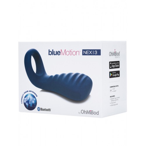 OhMiBod blueMotion NEX3 appstyrd vibrerande parring i mjuk silikon med Bluetooth och 4 vibrationslägen – penisring för par med klitorisstimulering