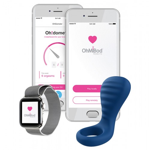 OhMiBod blueMotion NEX3 appstyrd vibrerande parring i mjuk silikon med Bluetooth och 4 vibrationslägen – penisring för par med klitorisstimulering