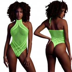 Body With Halter Neck - One Size - Neon Green