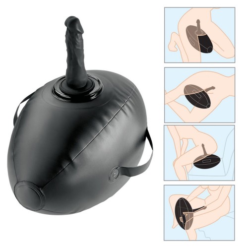 Köp Pipedream Fetish Fantasy Body Dock Inflatable Love Ball – uppblåsbar sexboll med dildo Pipedream Fetish Fantasy Body Dock Inflatable Love Ball svart uppblåsbar sexboll med silicondildo och patenterat Body Dock-fäste för alla sugkoppsdildos