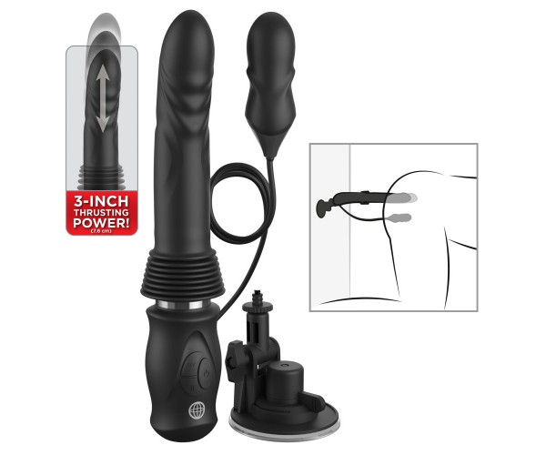Pipedream Ultimate Silicone Thruster stötande vibrator i silikon med realistisk form och kraftfulla stötar