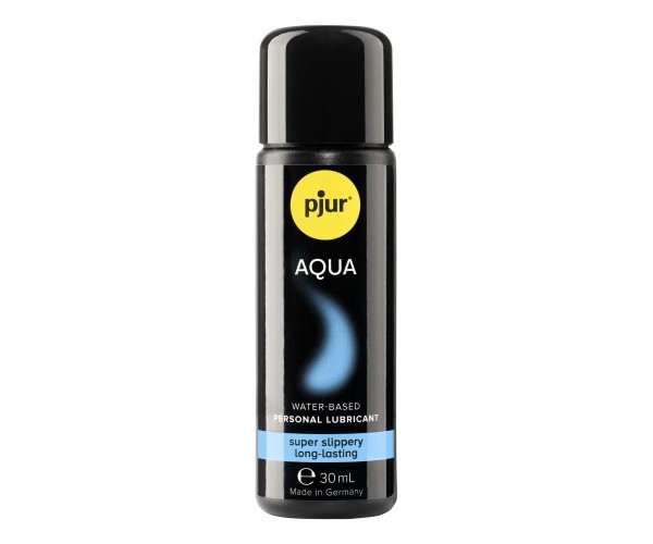 Pjur Aqua vattenbaserat glidmedel 30 ml i ficksformat – veganskt, parabenfritt och doftfritt premium glidmedel