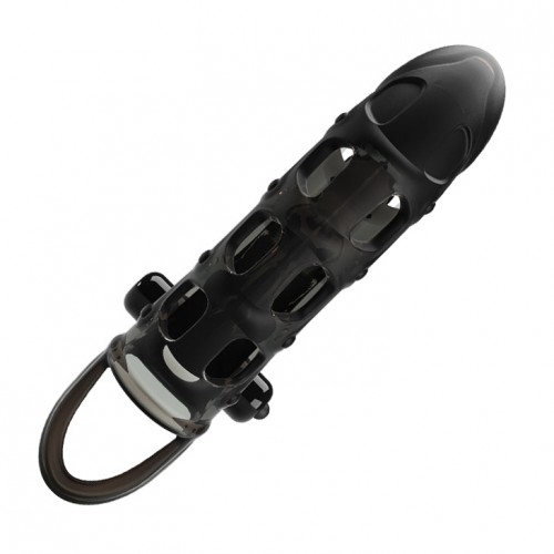 Pretty Love Cuper vibrerande penis sleeve med kaninformad klitorisarm – 10 vibrationslägen i töjbar TPE för par