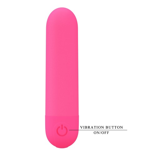 Pretty Love Stefan mini bullet vibrator i ABS – 8 cm kompakt uppladdningsbar minivibrator för klitoris och punktstimulans