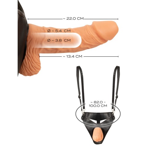 Realistixxx Hollow Strap-On ihålig realistisk strap-on med justerbar sele – perfekt för par, pegging och stöd vid erektionsproblem