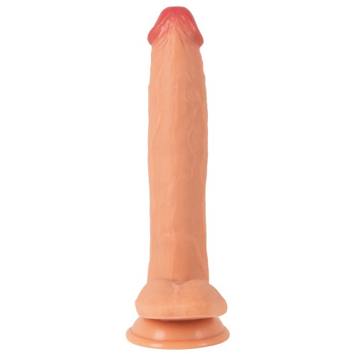 Realistixxx Real Giant realistisk jättedildo i ljus hudfärg PVC med sugkopp och stark ädering – 1,5 kg naturtrogen dildo