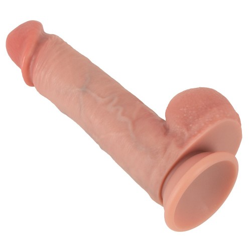 Realistixxx Real Man dildo 25,5 cm med rörlig hud – hyperrealistisk stor dildo med naturtrogen hudkänsla och sugkopp
