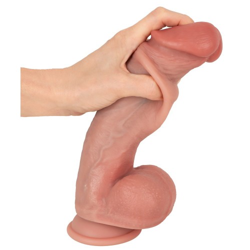 Realistixxx Real Man dildo 25,5 cm med rörlig hud – hyperrealistisk stor dildo med naturtrogen hudkänsla och sugkopp