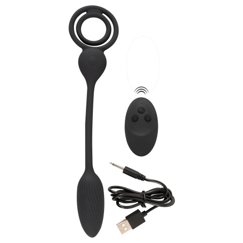 Rebel Cock och Ballrings With Vibrating Buttplug – penisring och pungsring med vibrerande buttplug i ett komplett kit