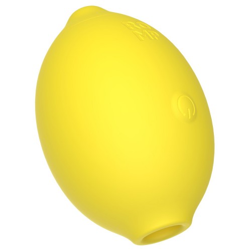ROMP Lemon Crush gul lufttrycksvibrator med Pleasure Air-teknologi – citronformad klitorisstimulator med 14 intensiteter och vattentät design