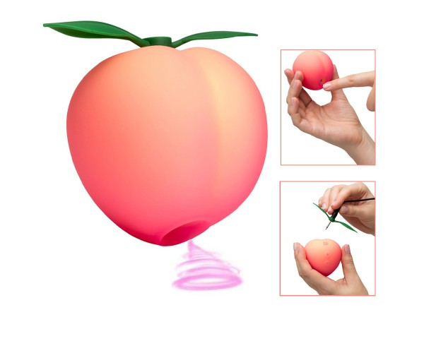 ROMP Pink Peach klitorisstimulator med Pleasure Air-teknologi i rosa silikon – 14 intensiteter och vattentät