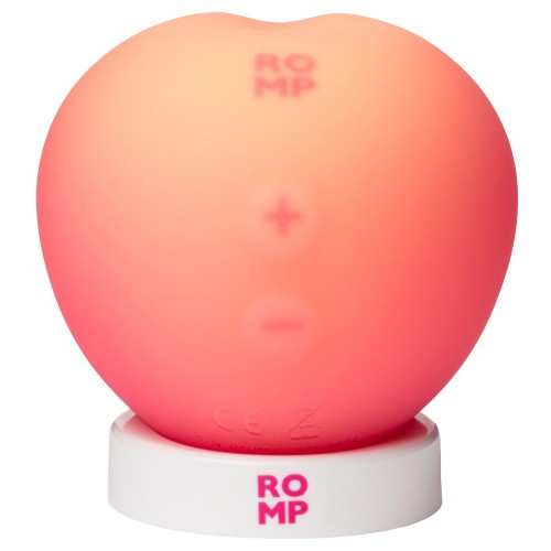 ROMP Pink Peach klitorisstimulator med Pleasure Air-teknologi i rosa silikon – 14 intensiteter och vattentät