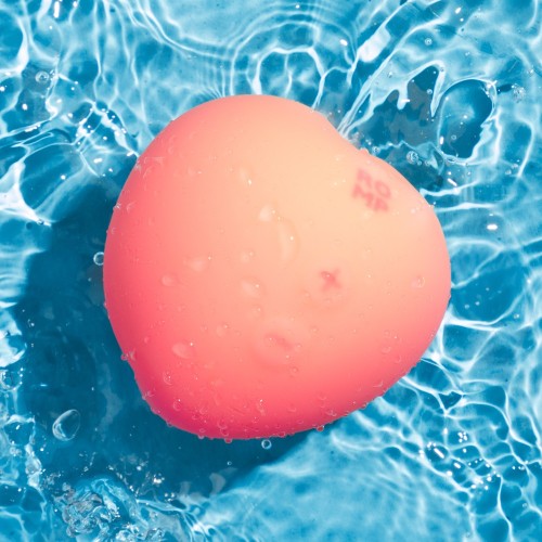 ROMP Pink Peach klitorisstimulator med Pleasure Air-teknologi i rosa silikon – 14 intensiteter och vattentät