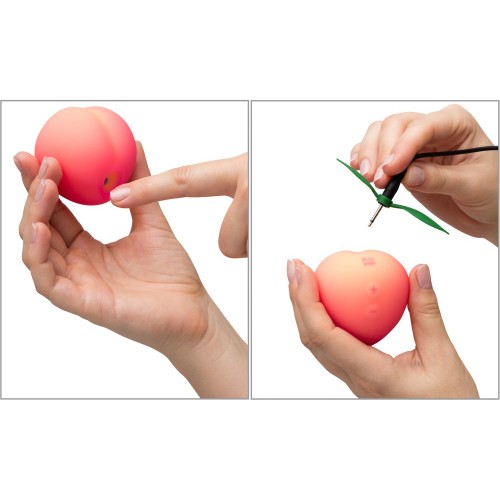 ROMP Pink Peach klitorisstimulator med Pleasure Air-teknologi i rosa silikon – 14 intensiteter och vattentät
