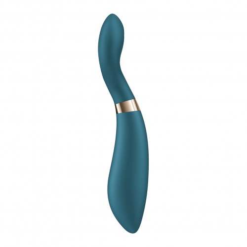 Satisfyer Endless Fun Battery multivibrator svart med roterbart huvud och 33 funktioner – batteridrift och vattentät