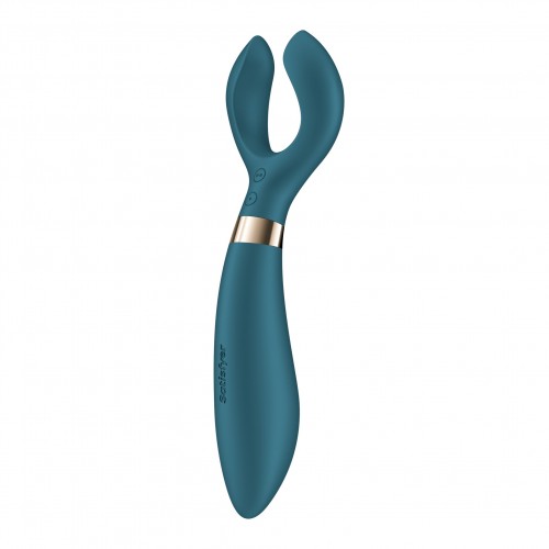 Satisfyer Endless Fun Battery multivibrator svart med roterbart huvud och 33 funktioner – batteridrift och vattentät