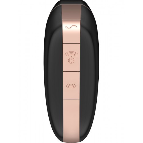 Satisfyer Love Triangle svart klitorisstimulator med tryckvågor, vibrationer och appstyrning via Satisfyer Connect