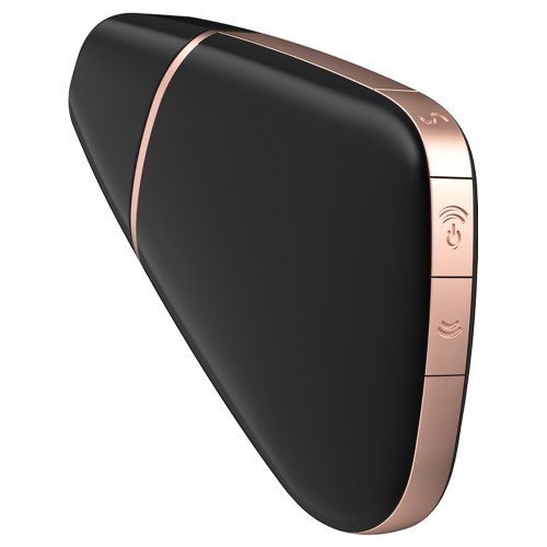 Satisfyer Love Triangle svart klitorisstimulator med tryckvågor, vibrationer och appstyrning via Satisfyer Connect