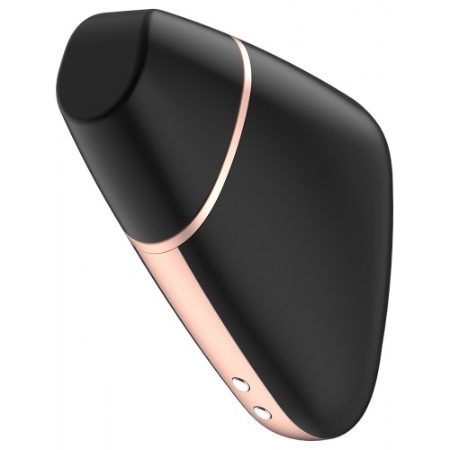 Satisfyer Love Triangle svart klitorisstimulator med tryckvågor, vibrationer och appstyrning via Satisfyer Connect