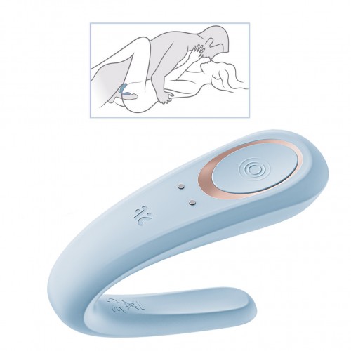 Köp Satisfyer Partner Couples – parvibrator med dubbelstimulans för klitoris och G-punkt