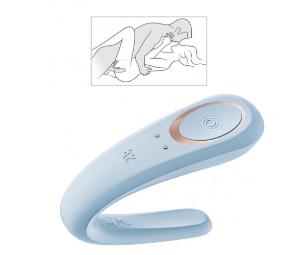 Köp Satisfyer Partner Couples – parvibrator med dubbelstimulans för klitoris och G-punkt