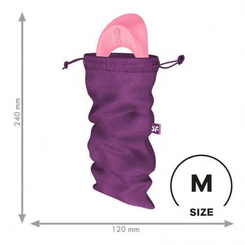 Satisfyer Treasure Toy Bag Medium lila – diskret förvaringspåse för sexleksaker i lila