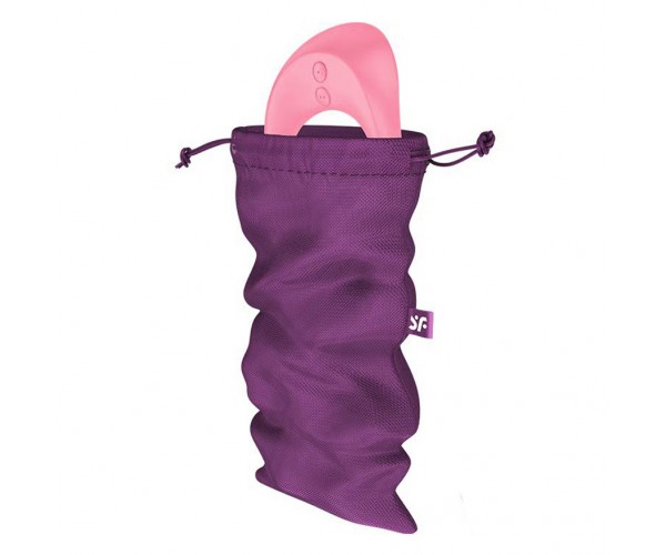 Satisfyer Treasure Toy Bag Medium lila – diskret förvaringspåse för sexleksaker i lila