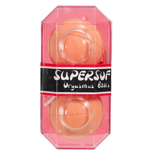 Seven Creations Orgasmus Balls knipkulor i ljus hudfärg PVC – bäckenbottenträning och intensivare orgasmer