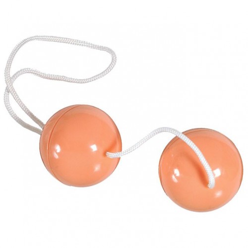 Seven Creations Orgasmus Balls knipkulor i ljus hudfärg PVC – bäckenbottenträning och intensivare orgasmer
