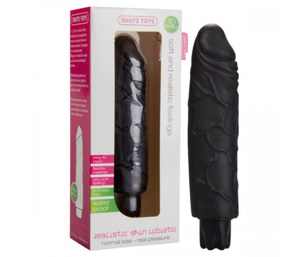 Realistic Skin Vibrator - Svart