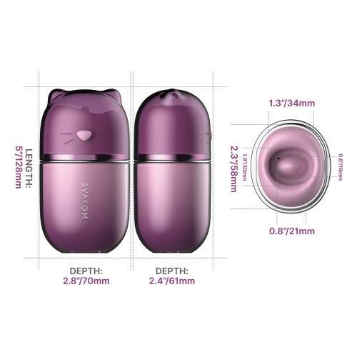 SVAKOM Klitty lavendel klitorisstimulator med slickande rörelser, vibrationer och tryckvågor – appstyrning via Svakom App