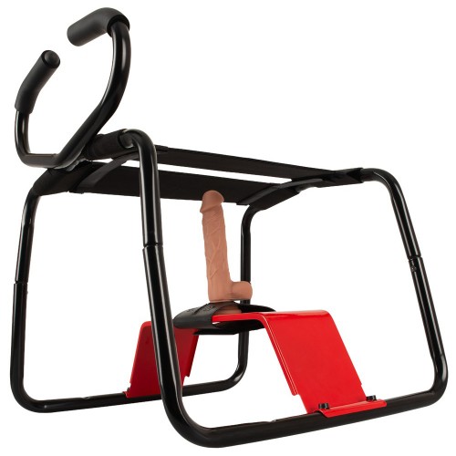 The Banger Ultimate Sex Stool sexpall med öppen sits handtag och realistisk dildo med sugpropp – maxvikt 150 kg