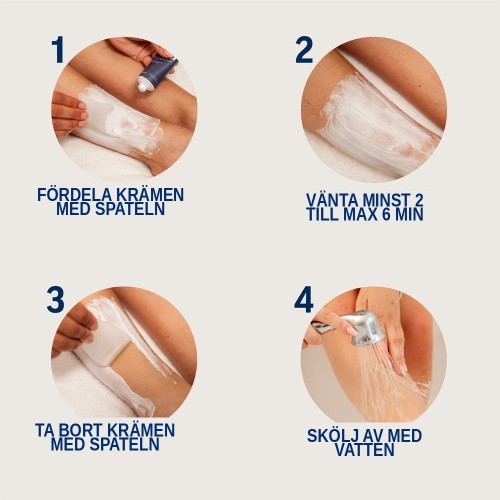 Veet Woman Expert Hair Removal Cream 100ml – hårborttagningskräm med sheasmör för alla hudtyper ben och kropp