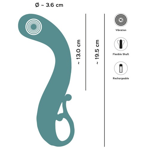 You2Toys The Magician vattentät G-punktsvibrator med ergonomisk böj flexibel design och 16 vibrationslägen i silikon