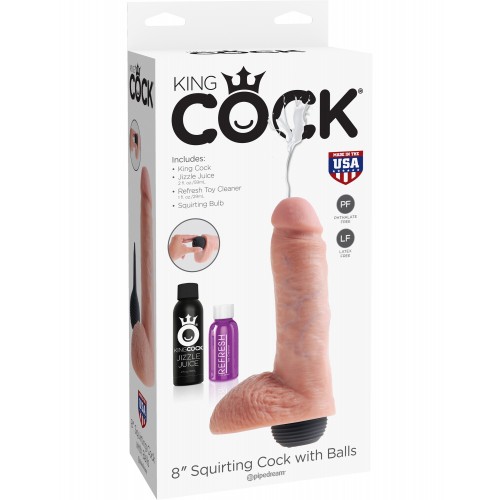 King Cock .8" Squirting