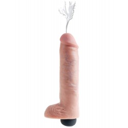 King Cock 10" Squirting With Balls - XXL
