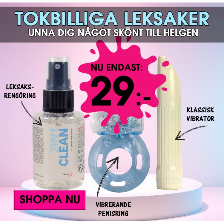 FYNDA SEXLEKSAKER TILL REA-PRIS